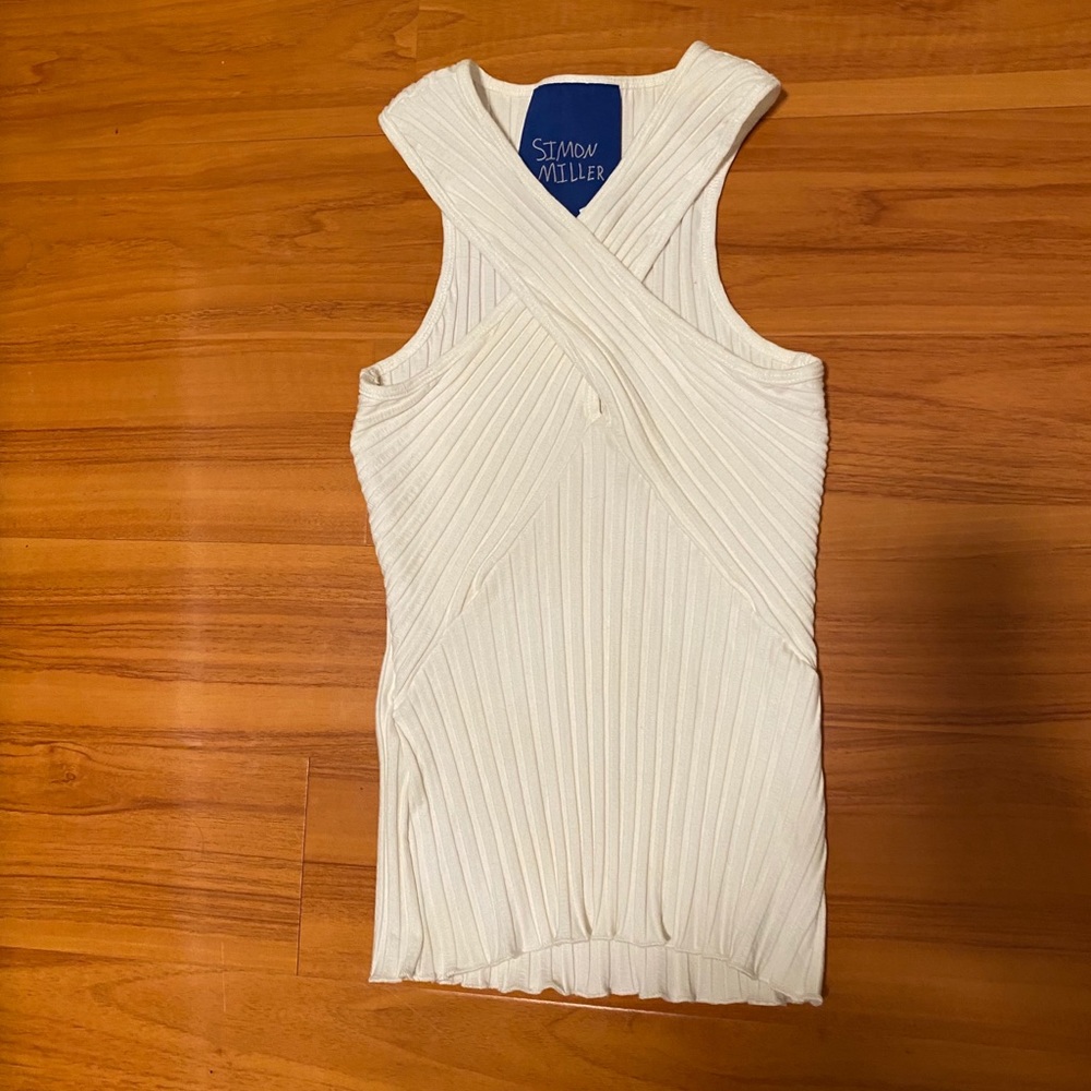 SIMON MILLER RIB WHITE TOP
